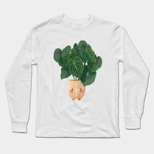 Cute Plant Illustration,  Anthurium Magnificum Long Sleeve T-Shirt